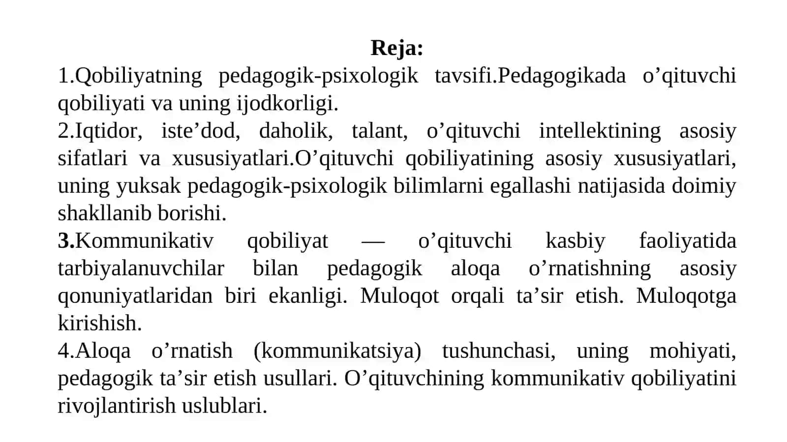 Qobiliyatning pedagogik-psixologik tavsifi 2