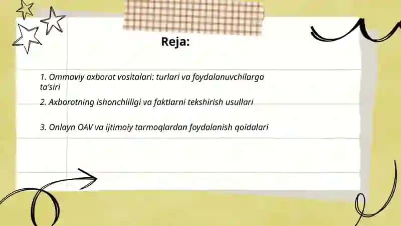 Ommaviy axborot vositalari 2