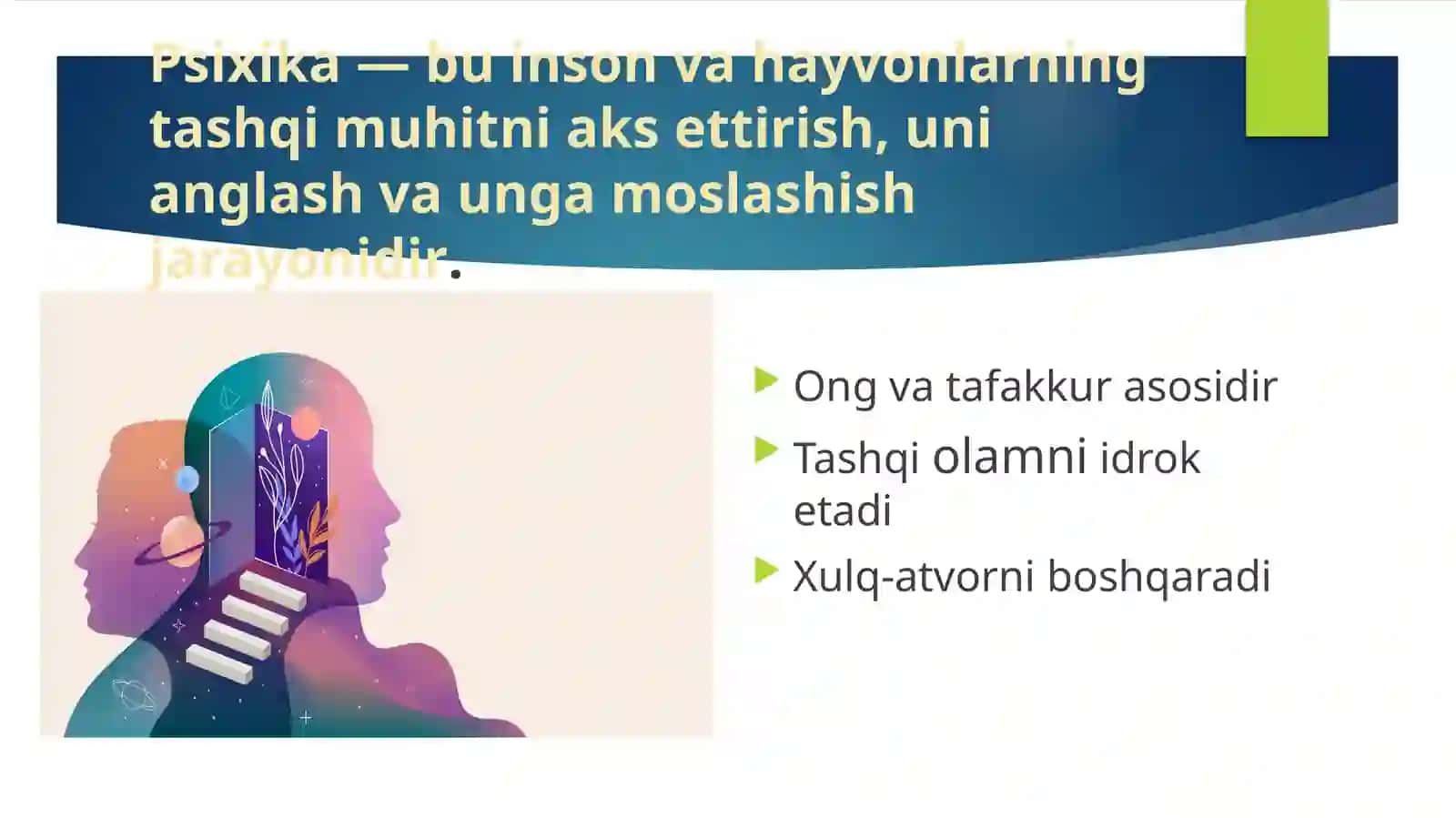 Psixika haqida umumiy tushuncha slayd 2