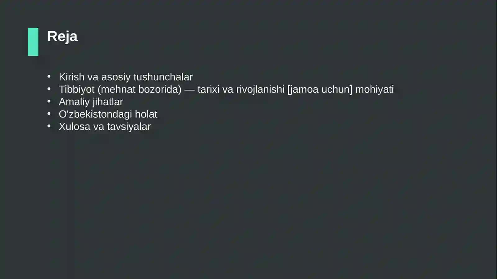 Tibbiyot (mehnat bozorida) — tarixi va rivojlanishi [jamoa uchun] 2