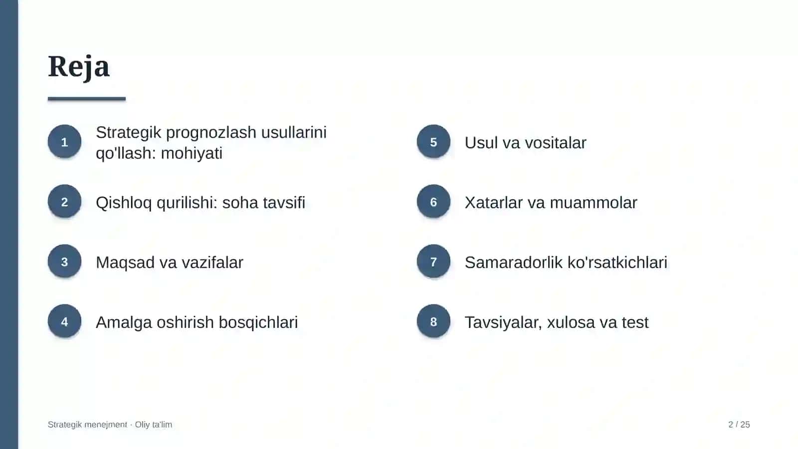 qishloq qurilishida strategik prognozlash usullarini qo'llash 8982 2