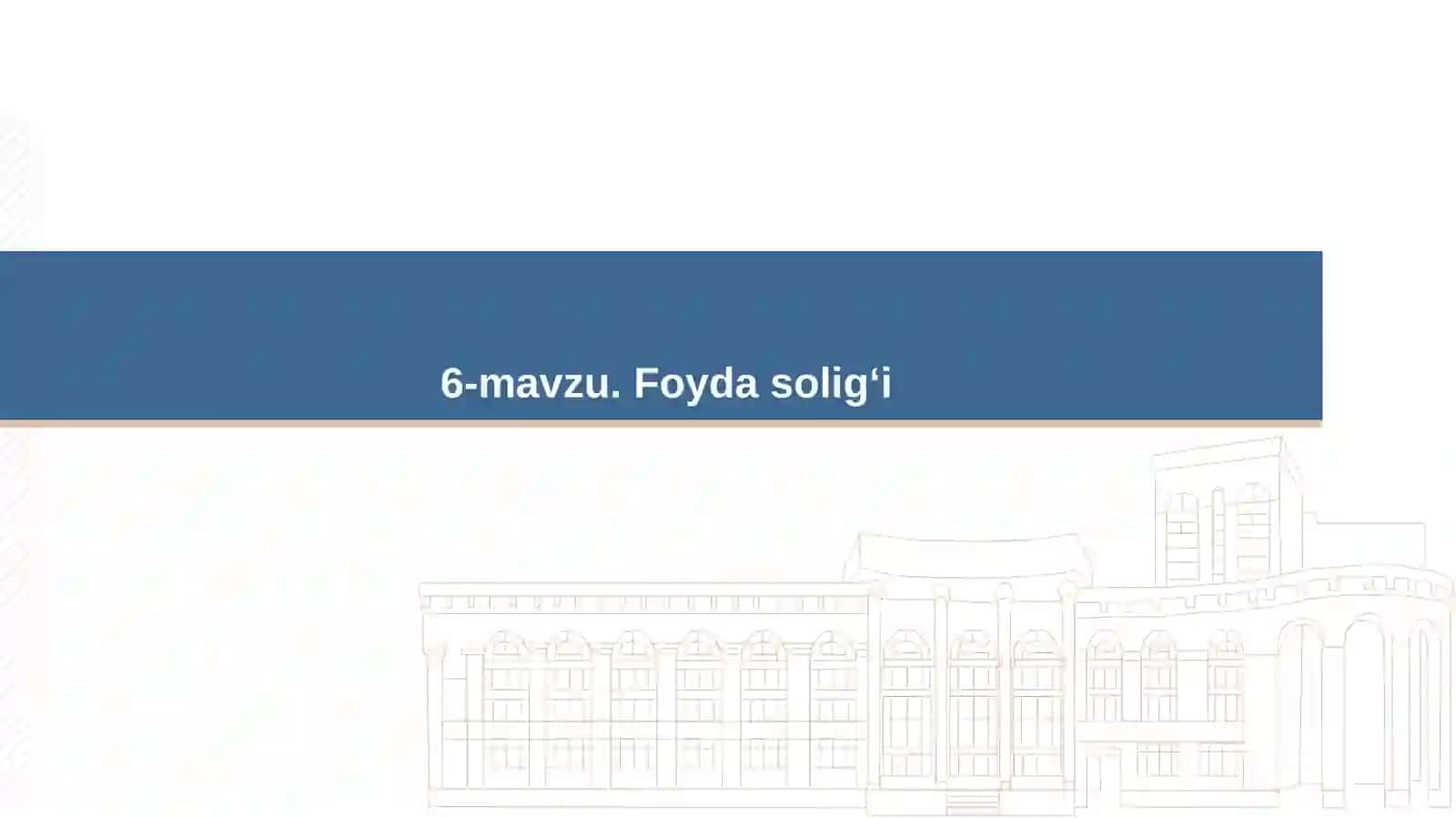 Foyda solig‘i 2