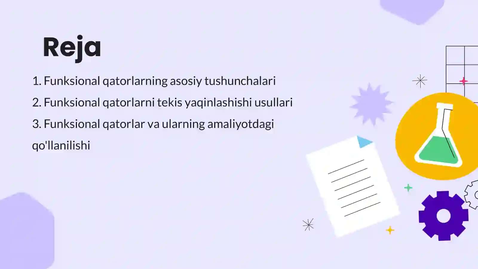 Funksional Qatorlar va Ularning Yaqinlashishi 2