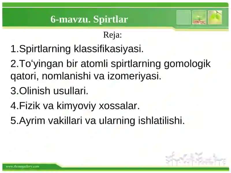 Spirtlar va fenollar 2