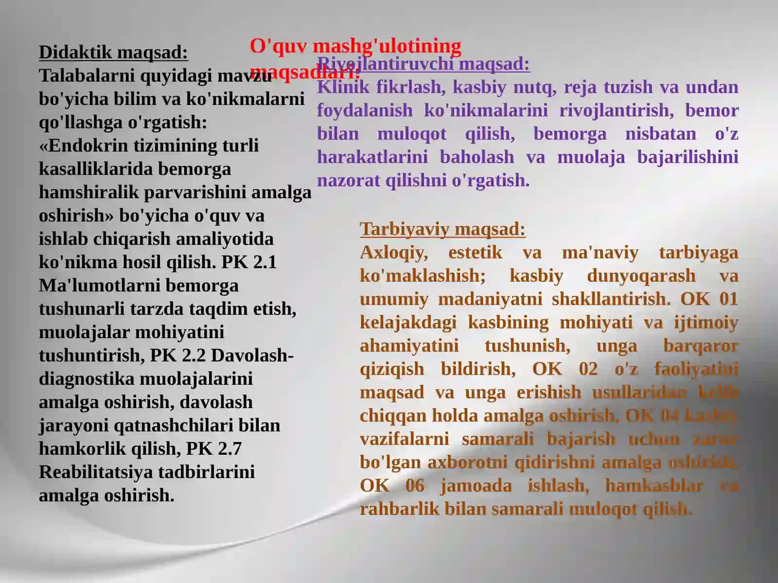 Endokrin kasalliklar amaliyoti 2