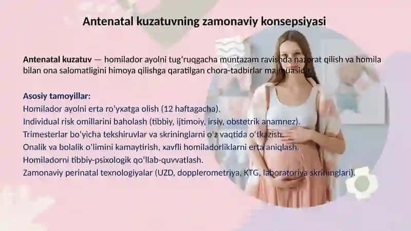 Antenatal kuzatuvning zamonaviy konsepsiyasi 2