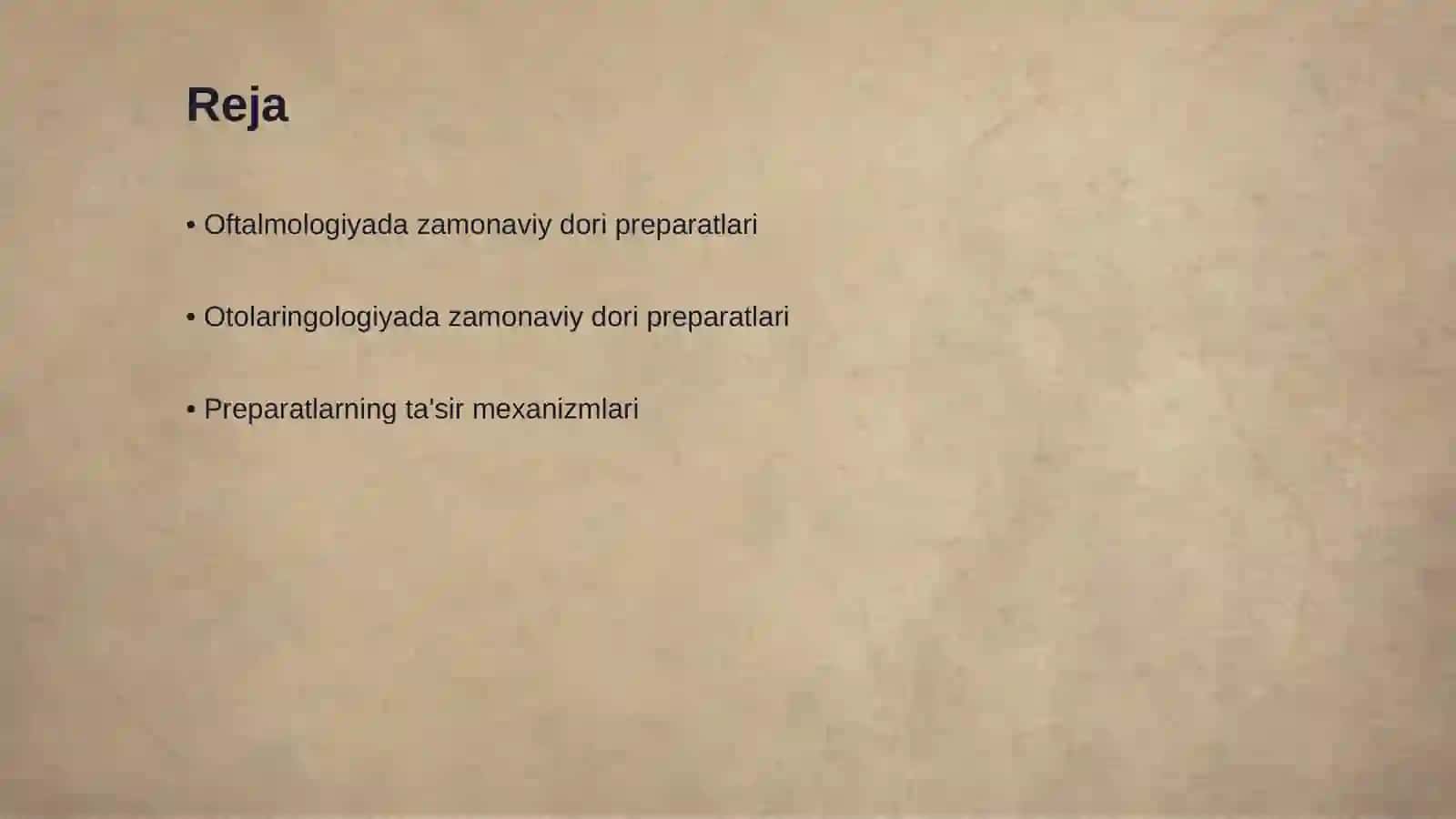 Oftalmologiyada qo'llaniladigan zamonaviy preparatlar 2
