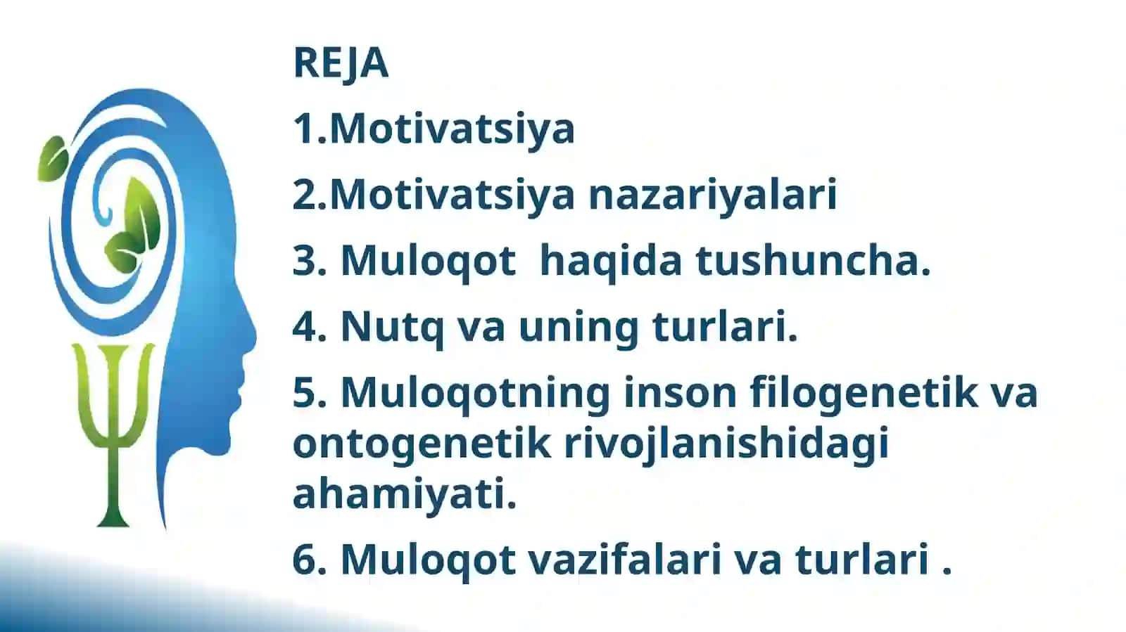 Motivatsiya va Muloqot 2