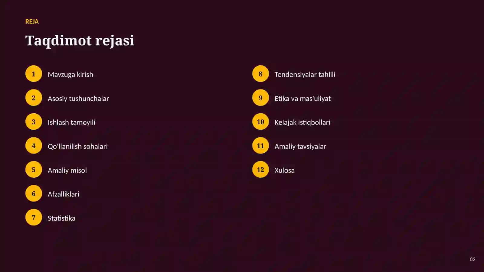 SUN'IY INTELLEKT • AI QISHLOQ XO'JALIGIDA 2