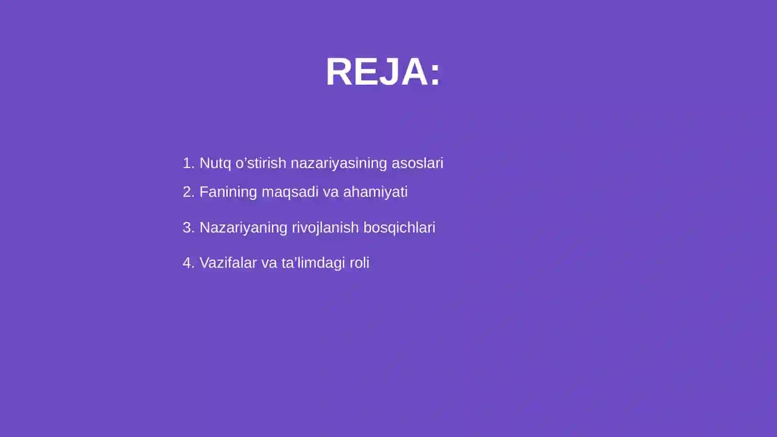 Nutq o’stirish nazaryasi va metodikasi fanining maqsadi va vazifalari 2