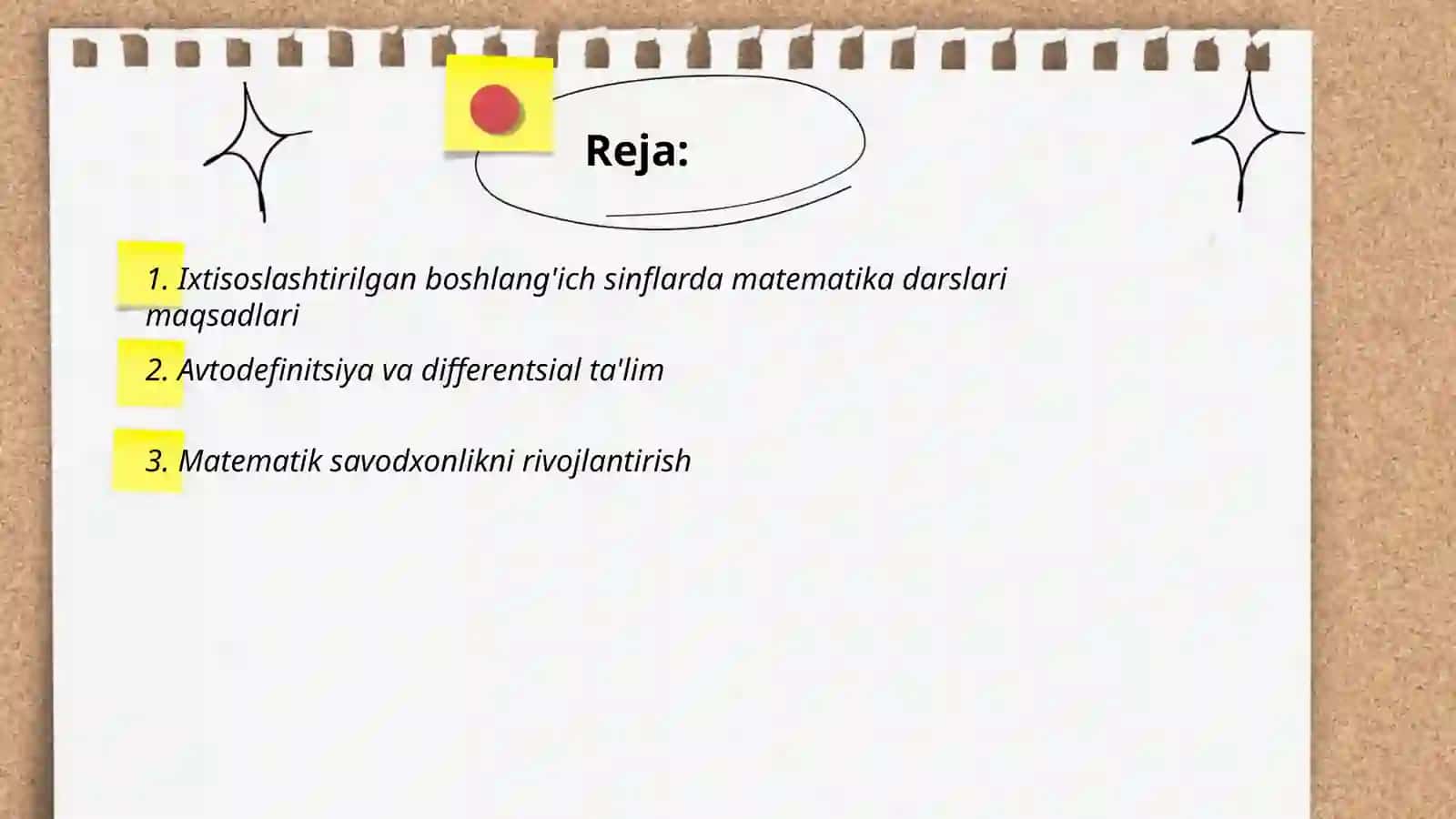 Ixtisoslashtirilgan boshlang'ich sinflarda matematika o'qitish 2