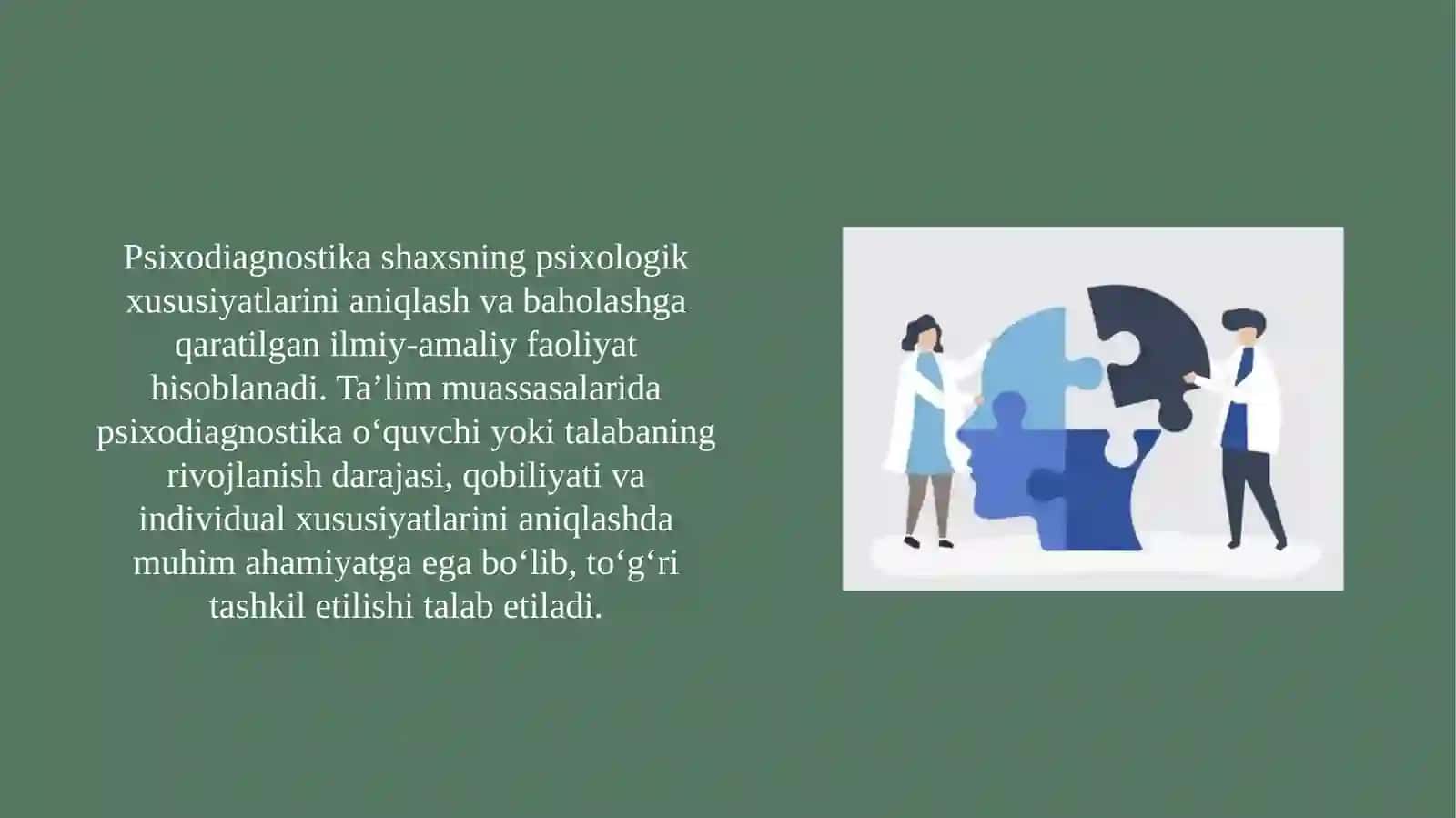 Psixodiagnostika o'tkazishga qo'yiladigan tashkiliy-pedagogik talablar 2