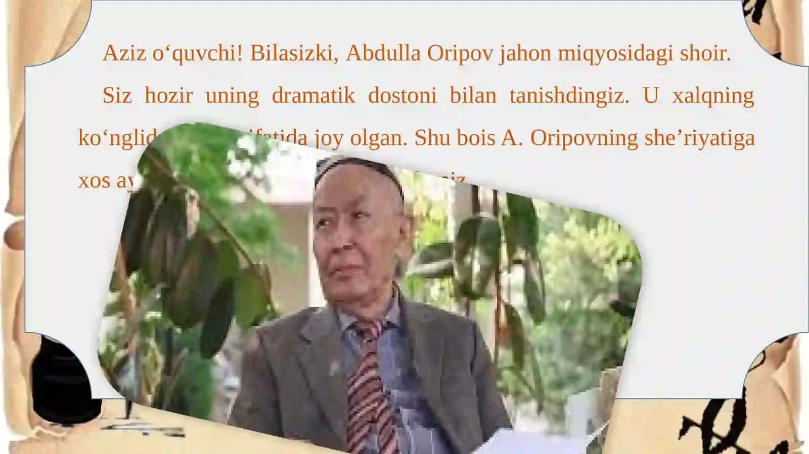 АBDULLА ОRIPОVSHE’RIYATI 2