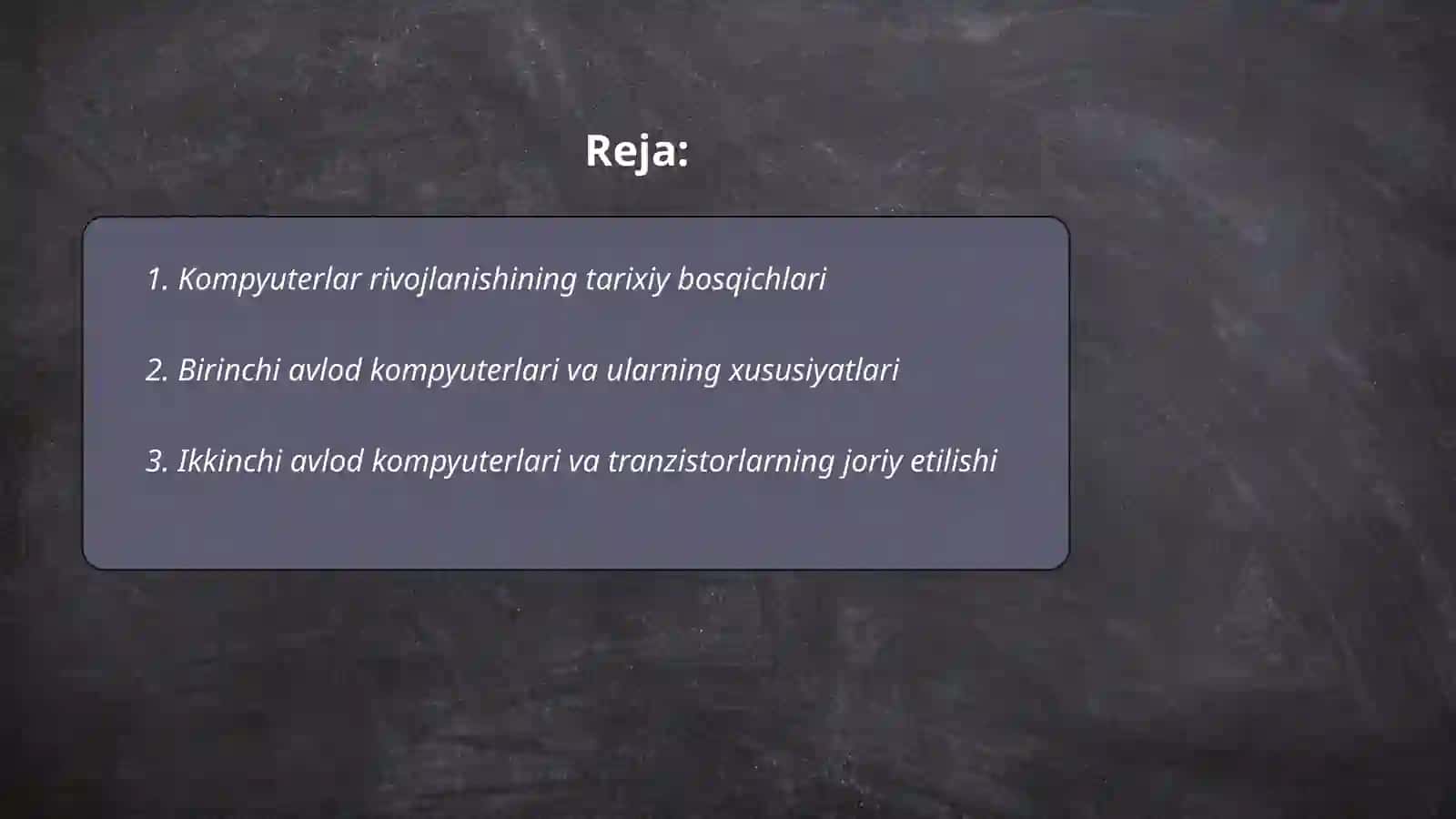 Zamonaviy kompyuterlar tarixi ishlash prinsiplari va arxetekturasi 2