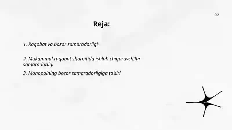 Ishlab chiqaruvchilar va bozorlar samaradorligi 2