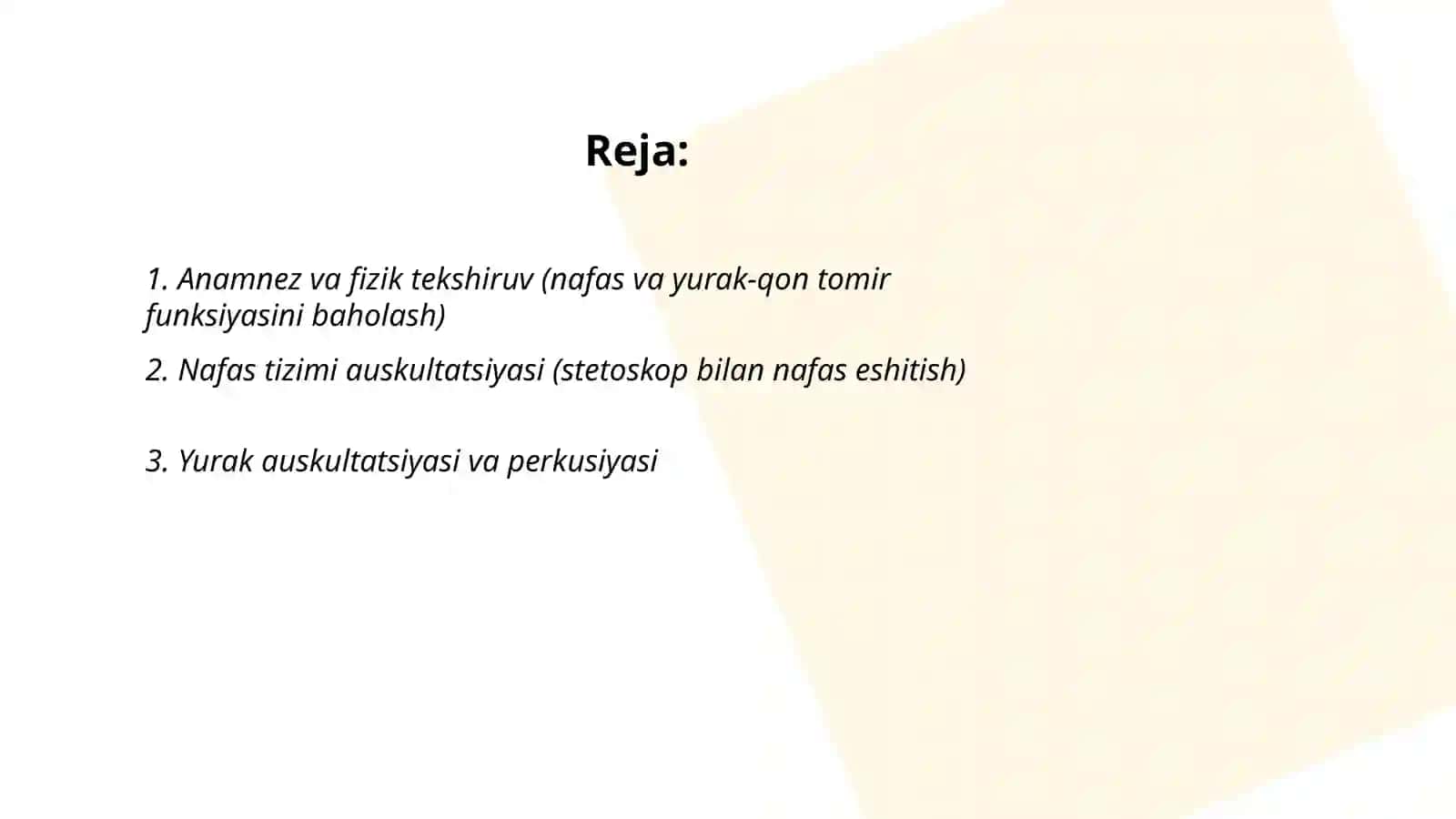 Tashqi nafas va yurak qon tomir tizimi funksiyasini tekshirish usullar 2