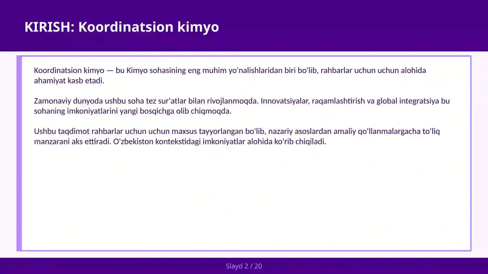 Koordinatsion kimyo 2