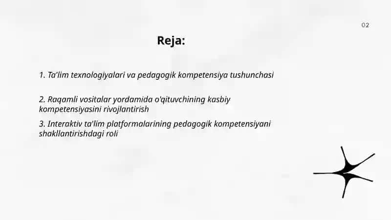 Pedagogik kompetensiyani shakllantirishda ta'lim texnologiyasining tadbig‘i 2
