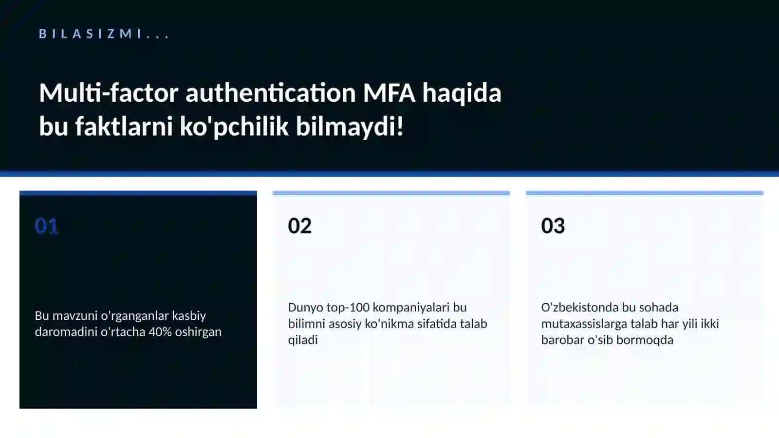 KIBERXAVFSIZLIK Multi-factor authentication MFA 2