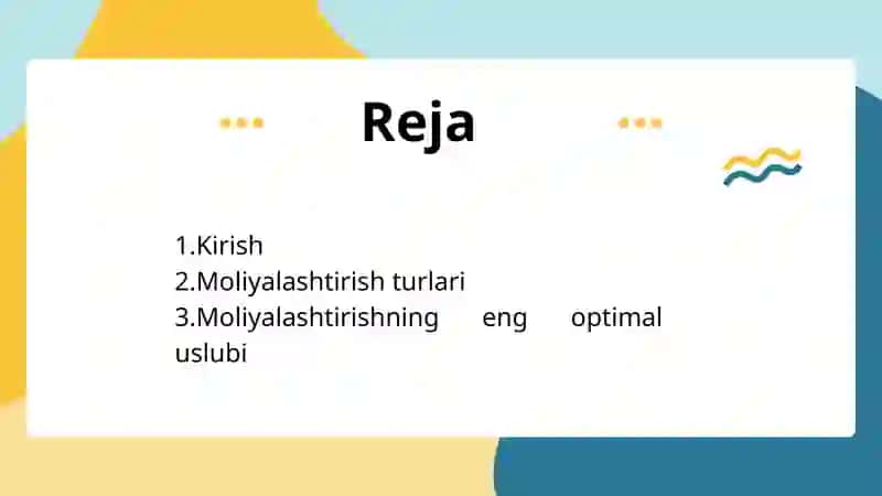 Korporatsiyalarda birlashtirish va qo’shib olishlarni moliyalashtirish usullari 2