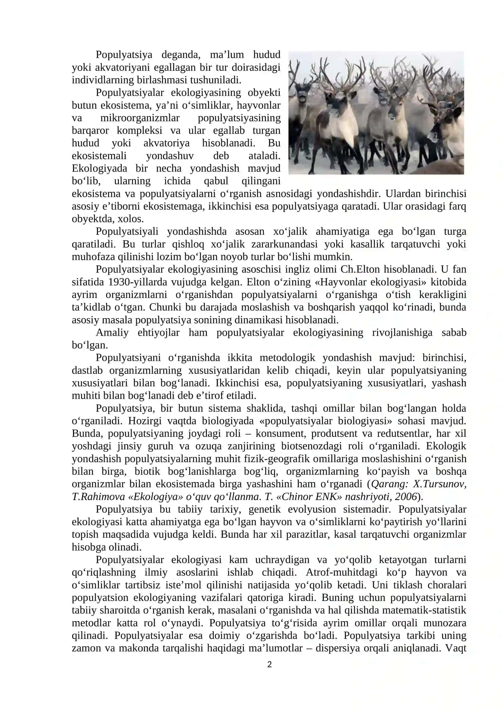Populyatsiyalarning umumiy tasnifi 2