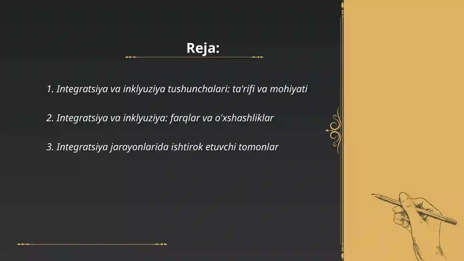 Integratsiya va Inklyuziyaning qiyosiy tahlili. Reabilitatsiya haqida tushuncha 2