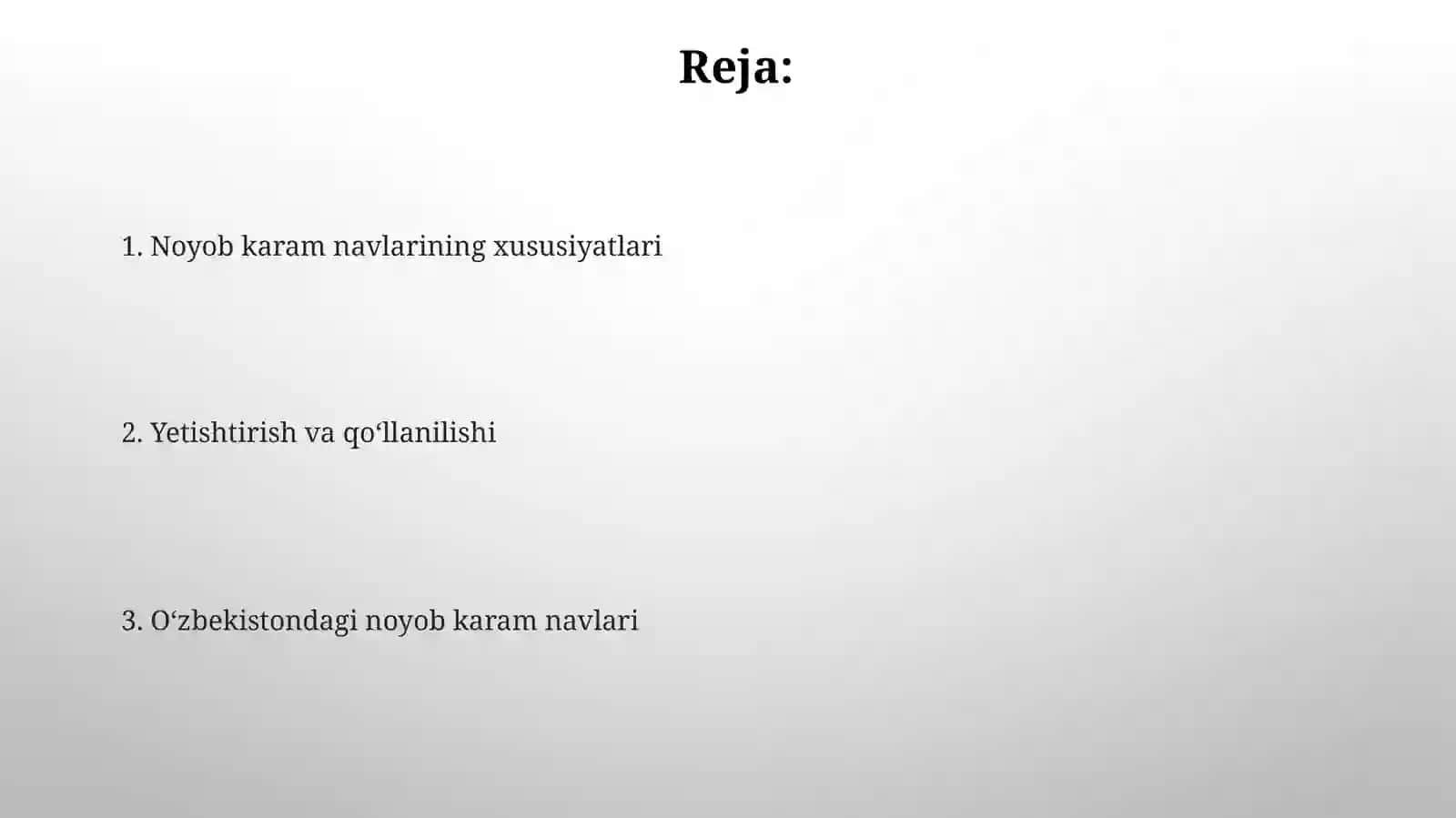 Noyob karam navlari 2