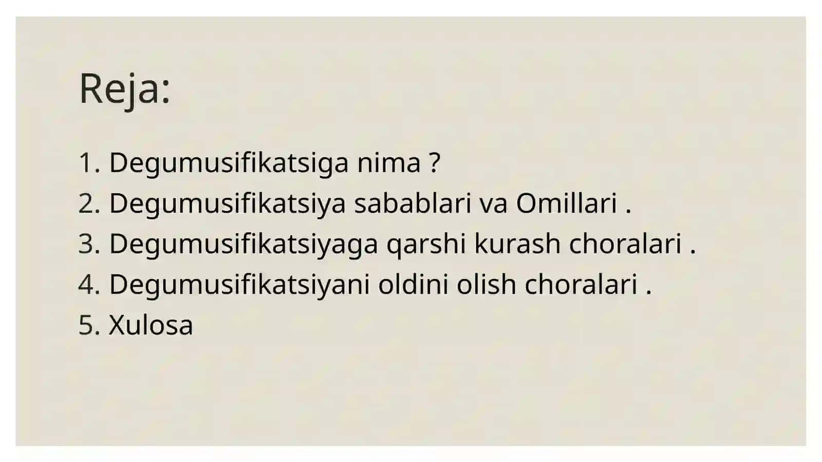 Tuproq degumusifikatsiyasi va unga qarshi kurashish choralari 2