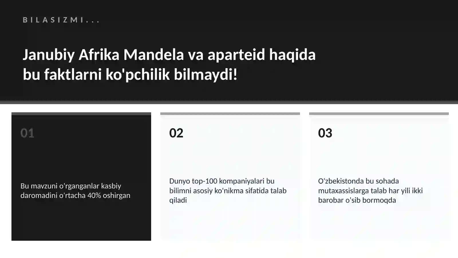 Janubiy Afrika Mandela va aparteid 2