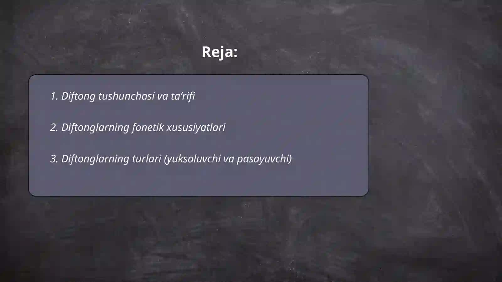 Diftonglar mavzusi 2