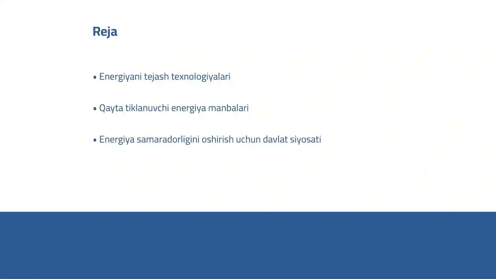 Mamlakat iqtisodiyotining energiya samaradorligini oshirish yoʻnalishlari 2