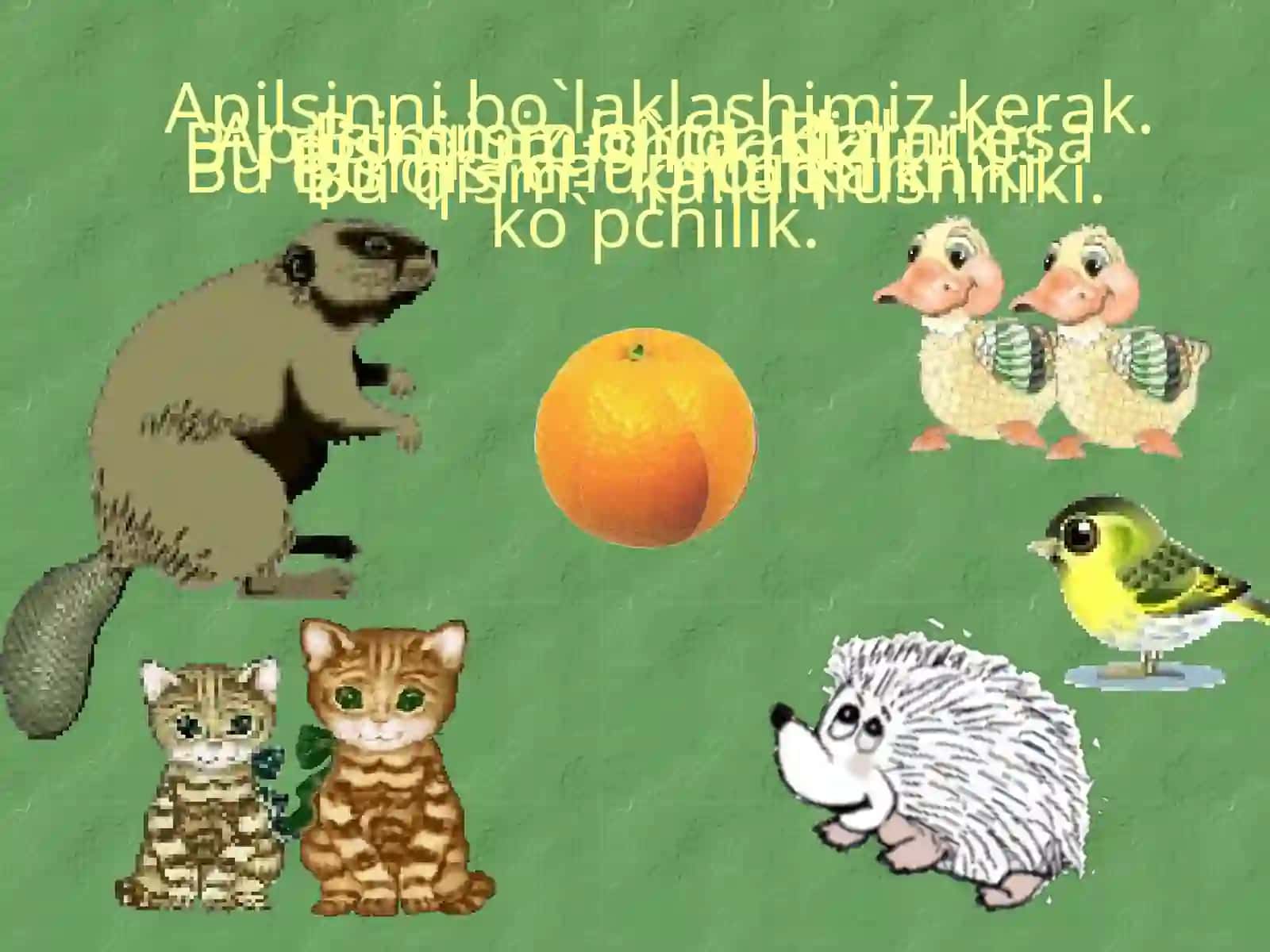 “Qismlar” mavzusini o`tish bo`yicha animatsiya 2