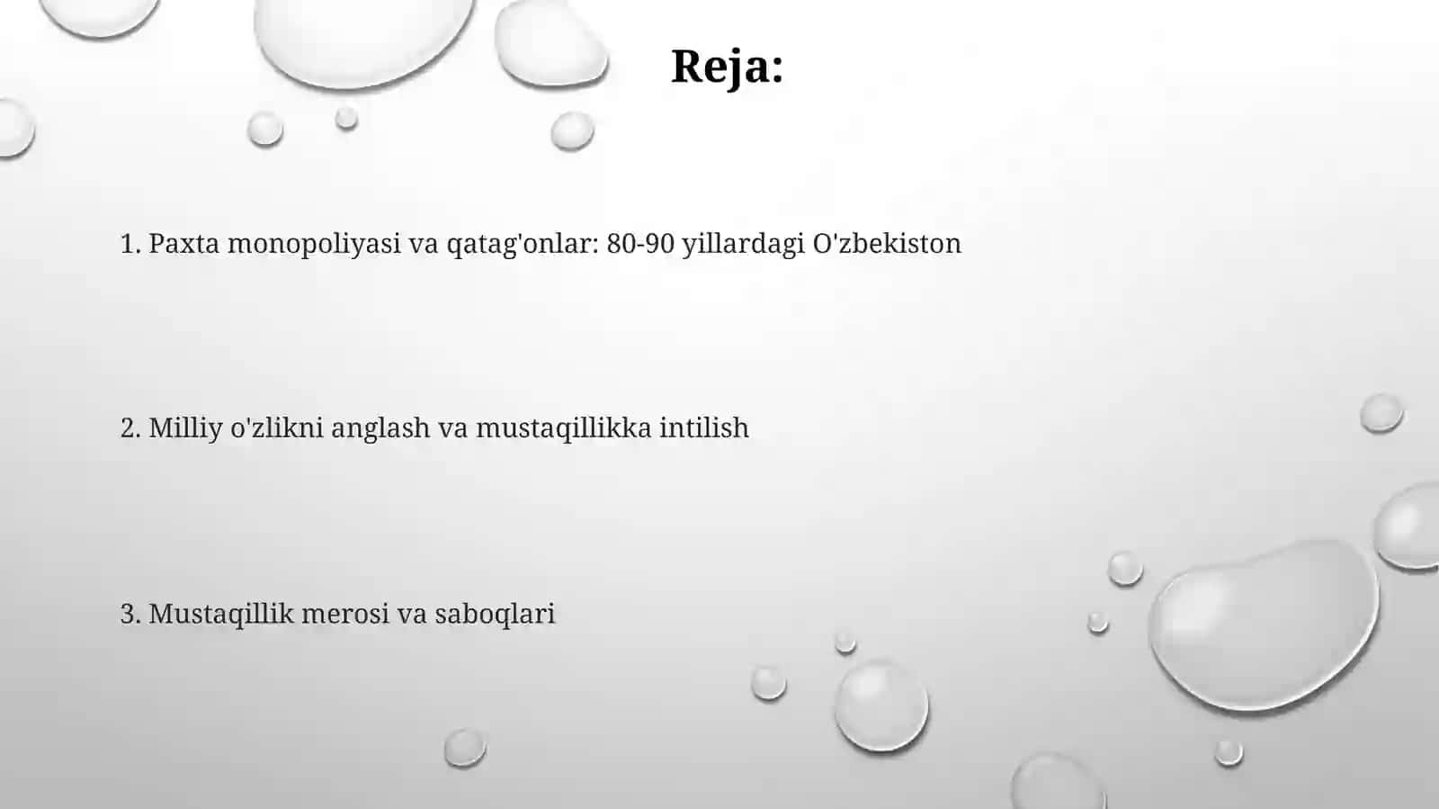 O‘zbekistonda 80-90 yillaridagi ijtimoiy-siyosiy vaziyat: paxta yakkahokimligi va qatag‘onliklar 2