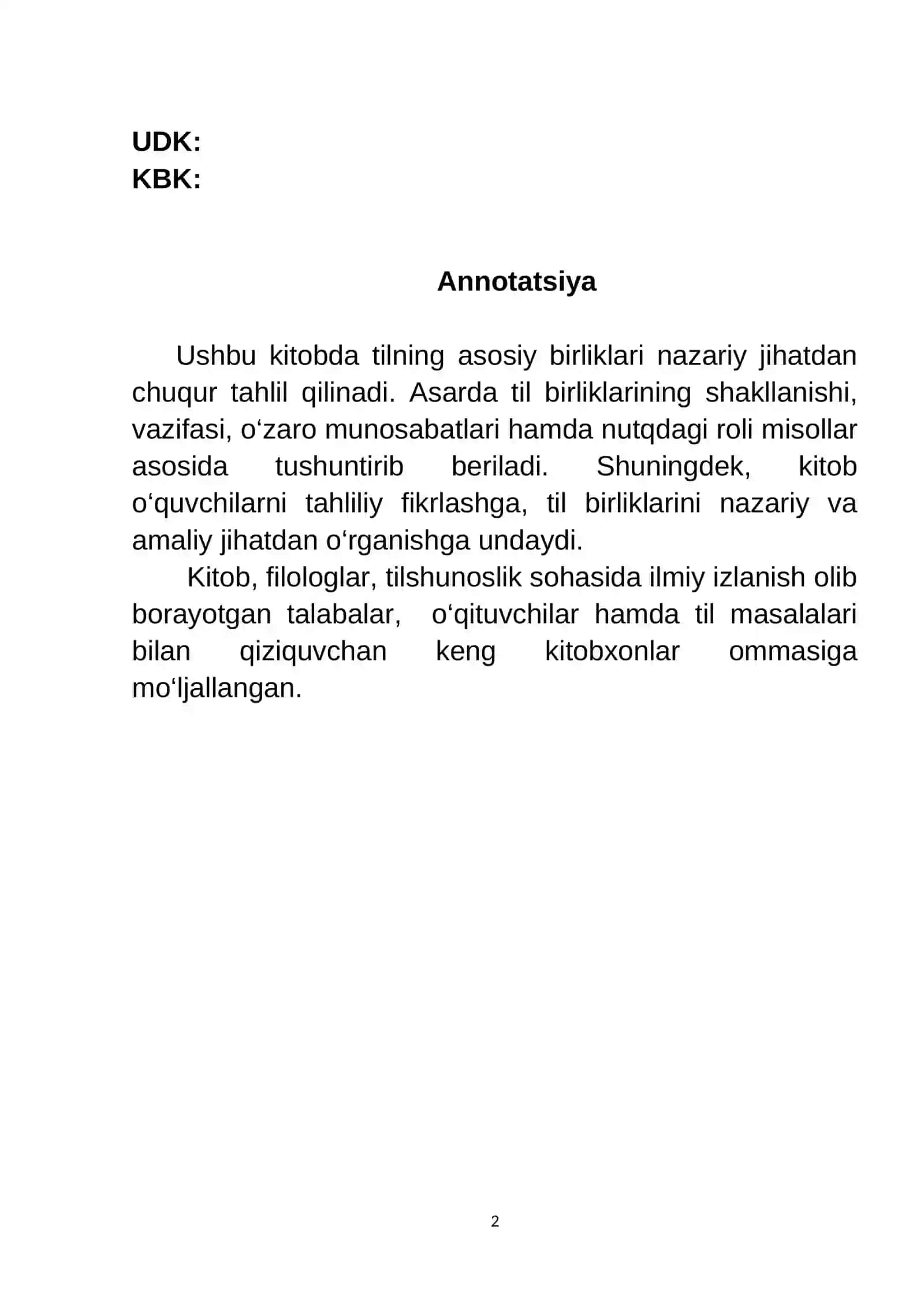 Til birliklari talqini 2