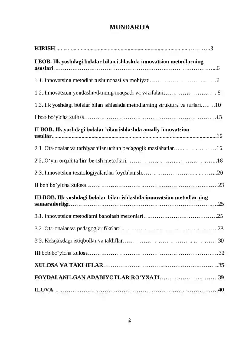 Ilk yoshdagi bolalar bilan ishlashda innovatsion metodlar 2