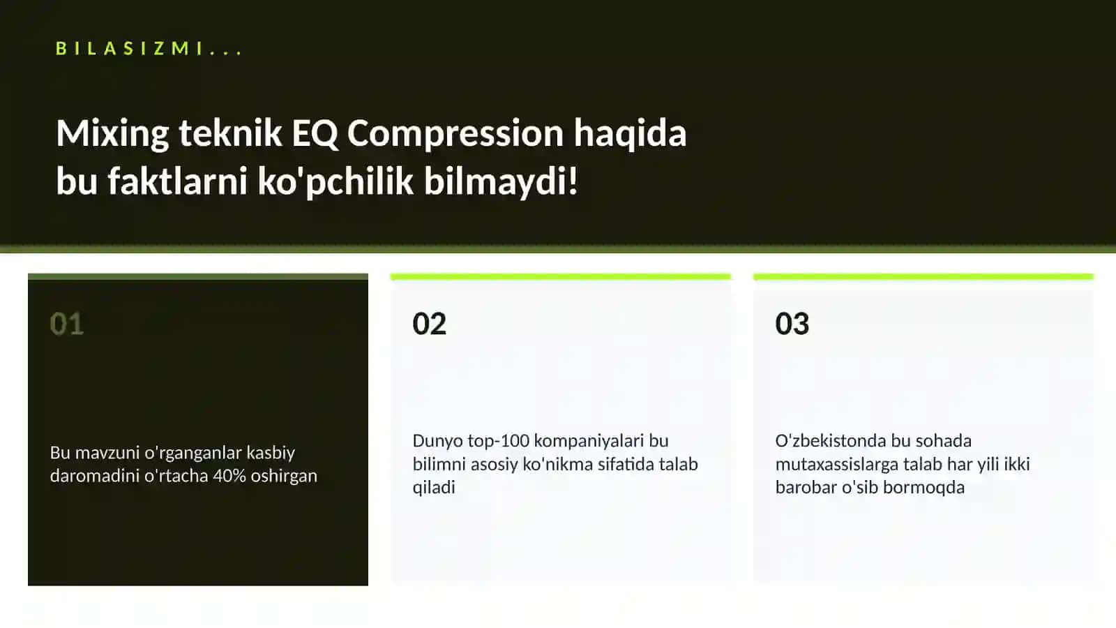 MUSIQA VA AUDIO TEXNOLOGIYALAR 2