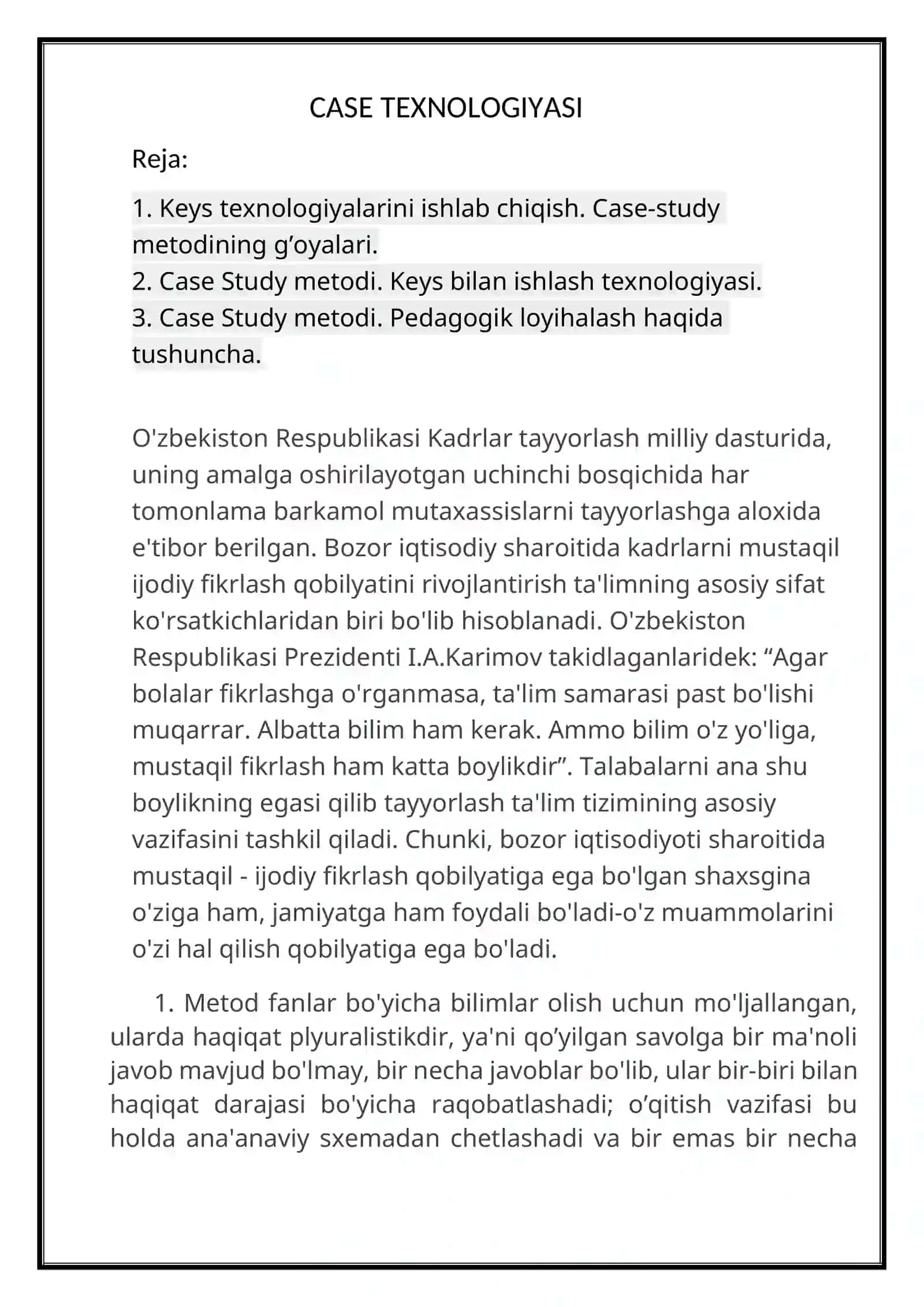 CASE Texnologiyasi 2