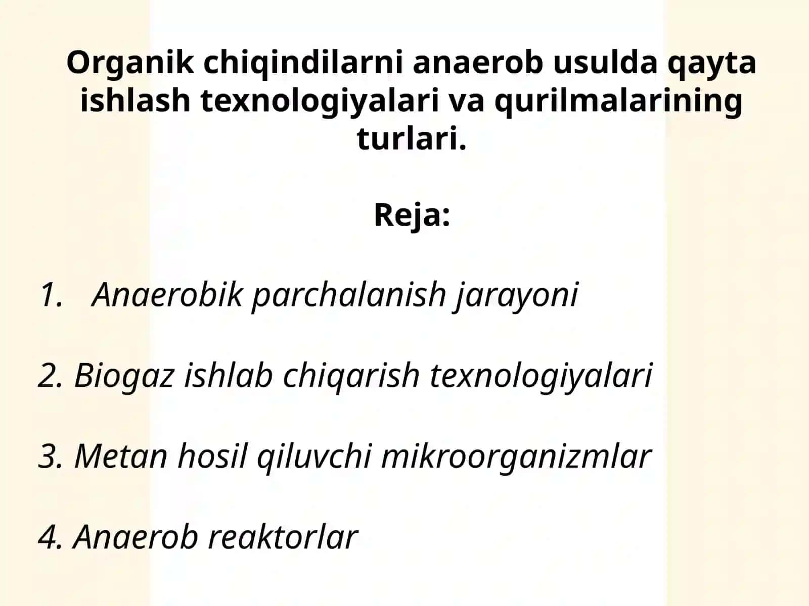 "Noan’anaviy energiya manbalari" fanidan mustaqil ta’lim uchun taqdimot 2