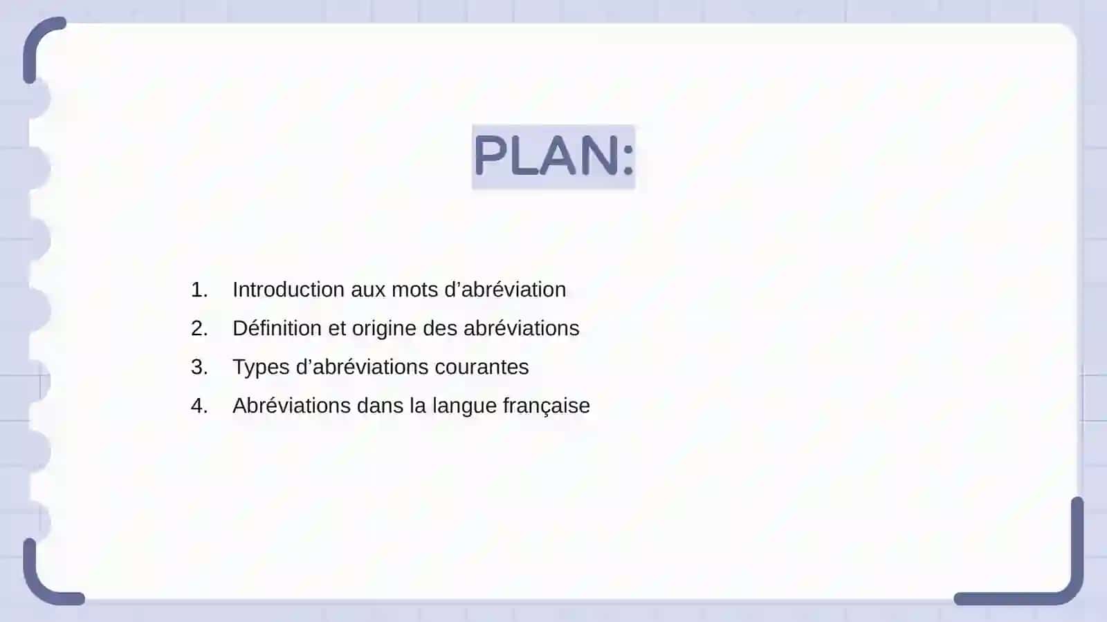 Mots d'abréviation 2