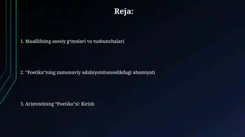 Aristotel: Poetika asari xususida 2