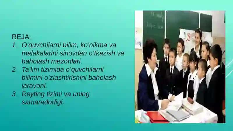 Boshlang‘ich sinf o`quvchilarining bilim, ko`nikma va malakalarini tekshirish va materiallar tayyorlash 2