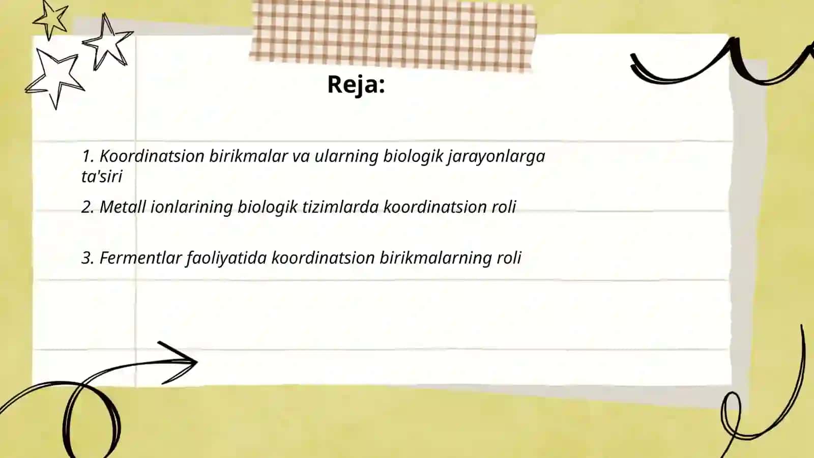 Koordinatsion birikmalarning biologik jarayonlardagi roli 2