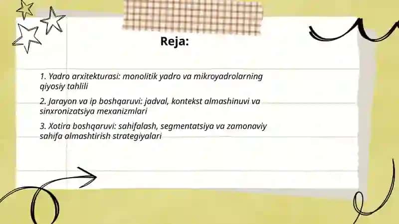 Zamonaviy operatsion tizimlarning qiyosiy tahlili 2