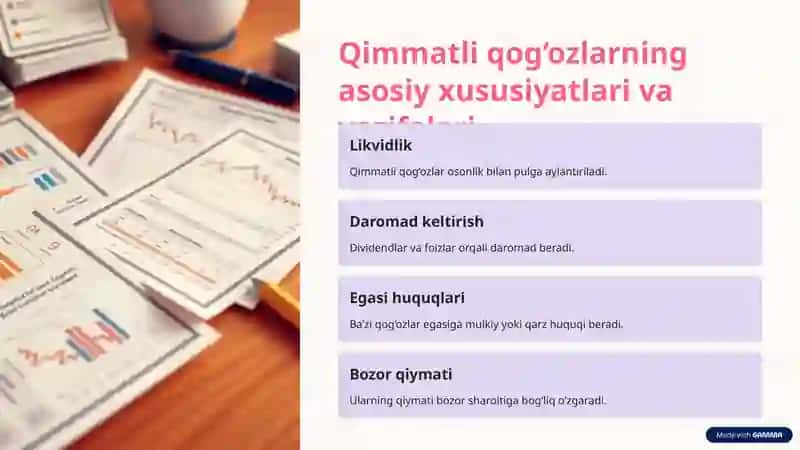 Qimmatli qog‘ozlar 2