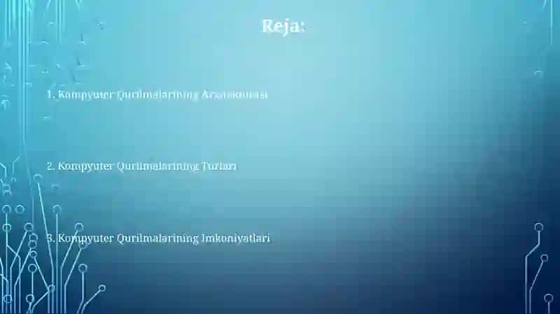 Kompyuter Qurilmalari 2