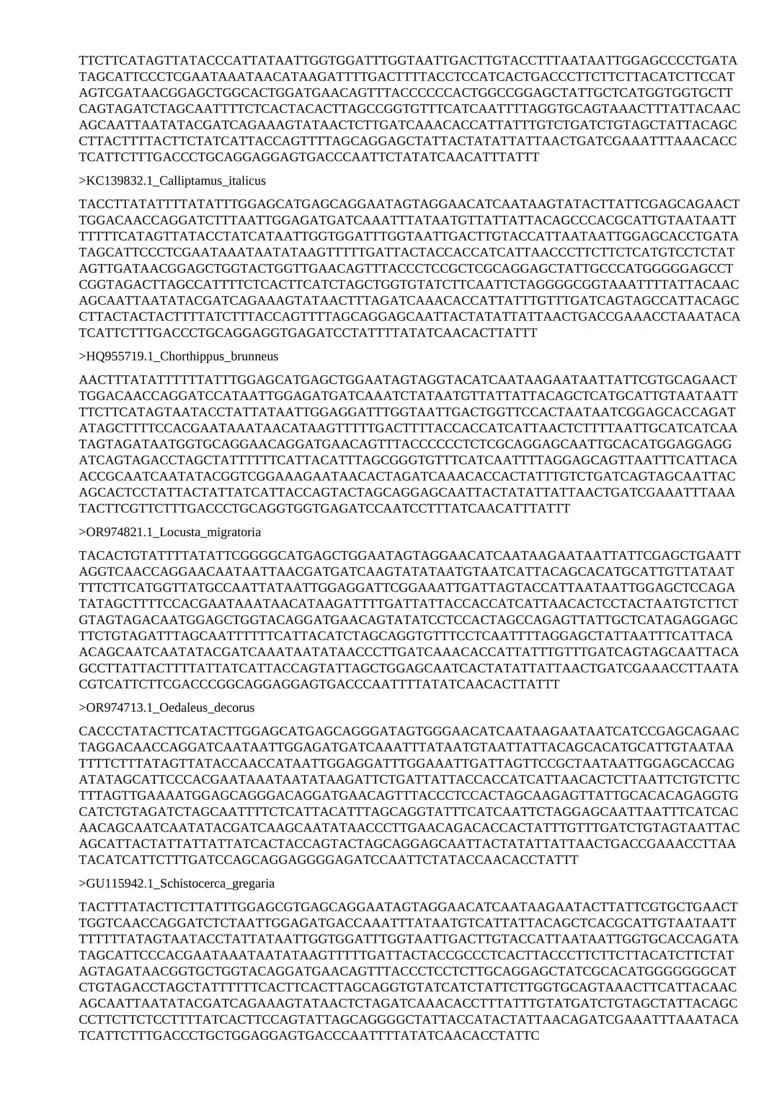 Organizmlar DNK Ketma-ketligi 2