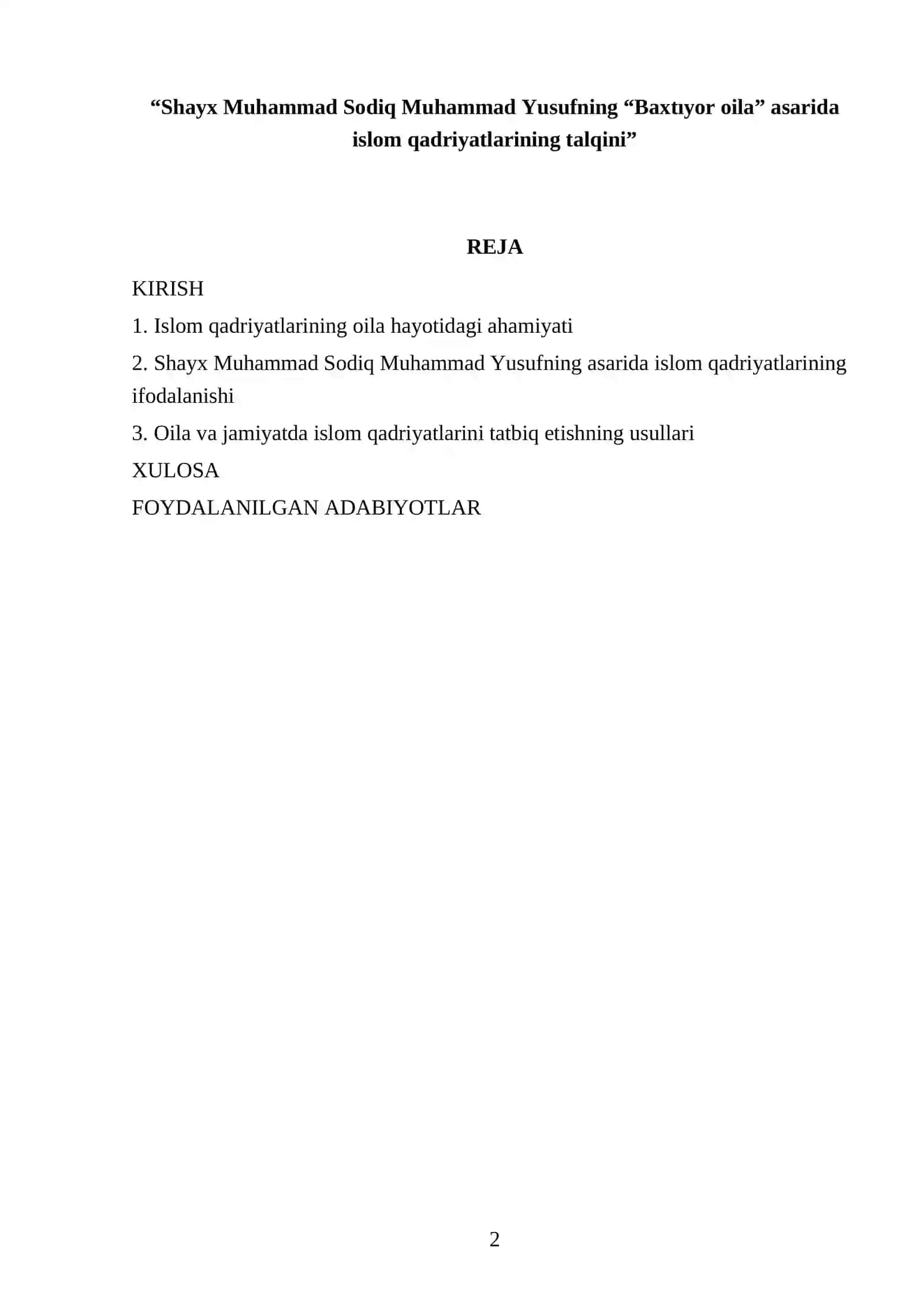 1-KURS TALABASI SOBIROV SOBIRJONNING HISOB (CALCULS) FANIDAN TAYYORLAGAN REFERATI 2