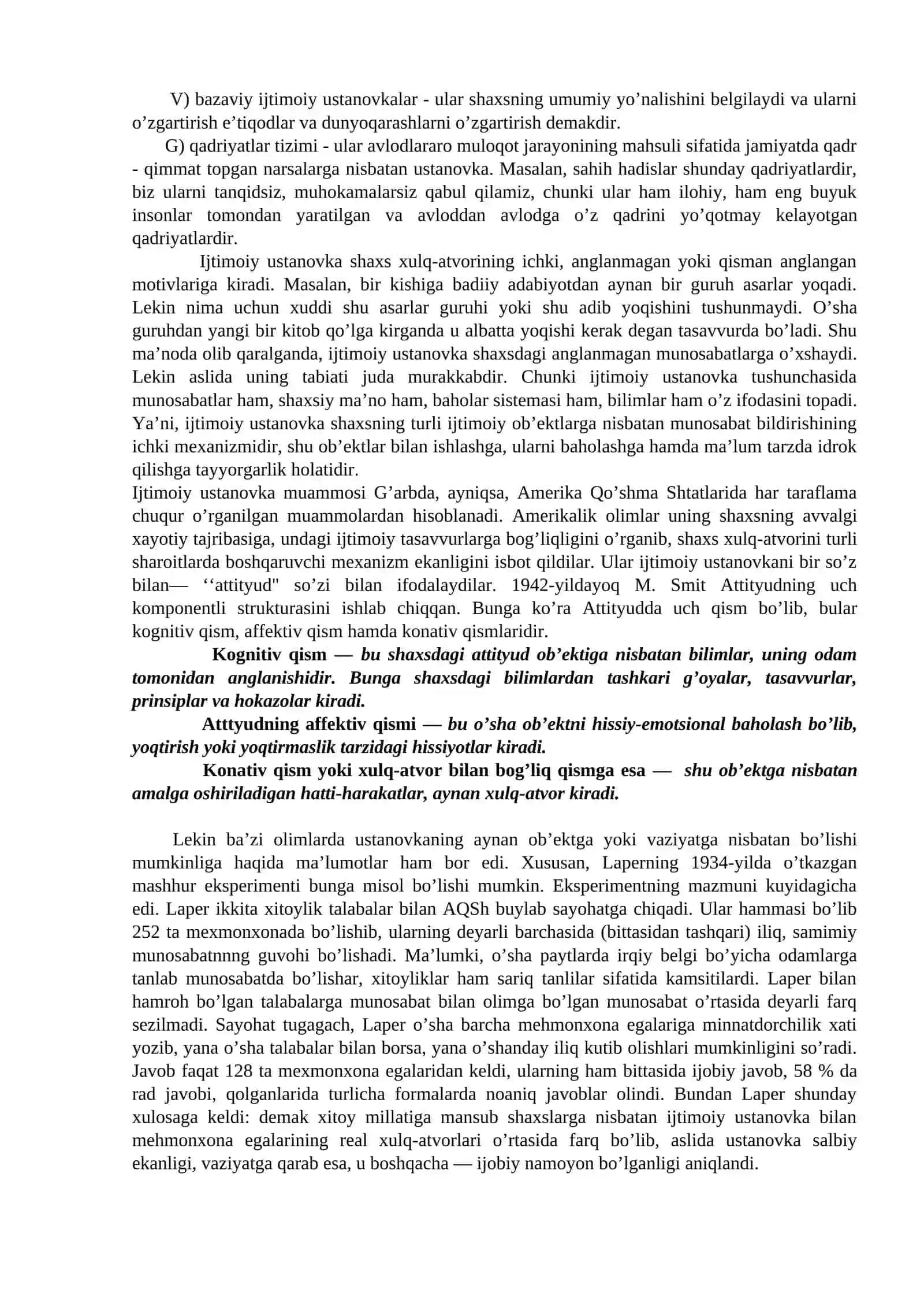 Shaxs ijtimoiylashuvi va ijtimoiy hulq-atvorni o‘rganish 2