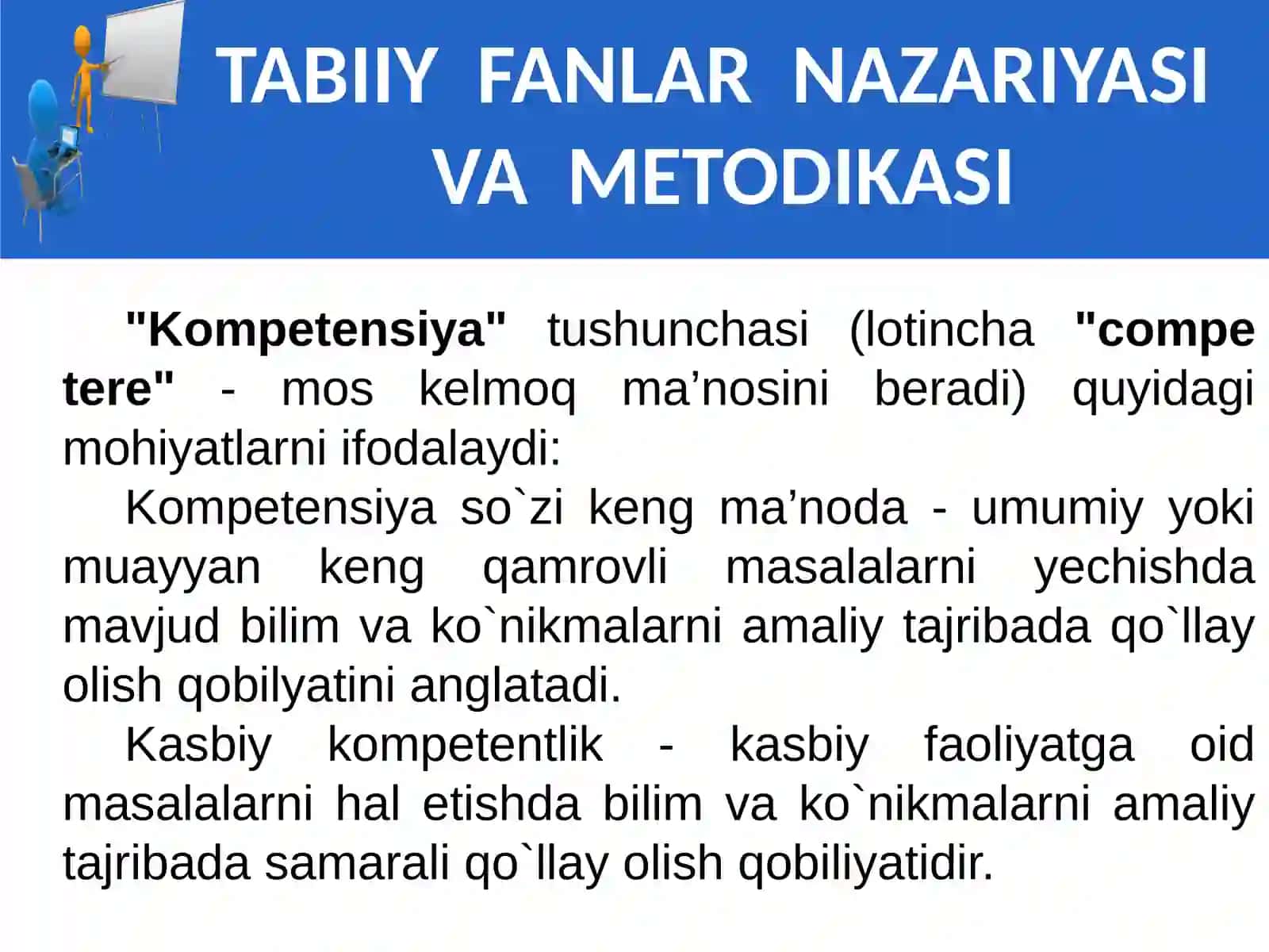 TABIIY FANLAR NAZARIYASI VA METODIKASI 2