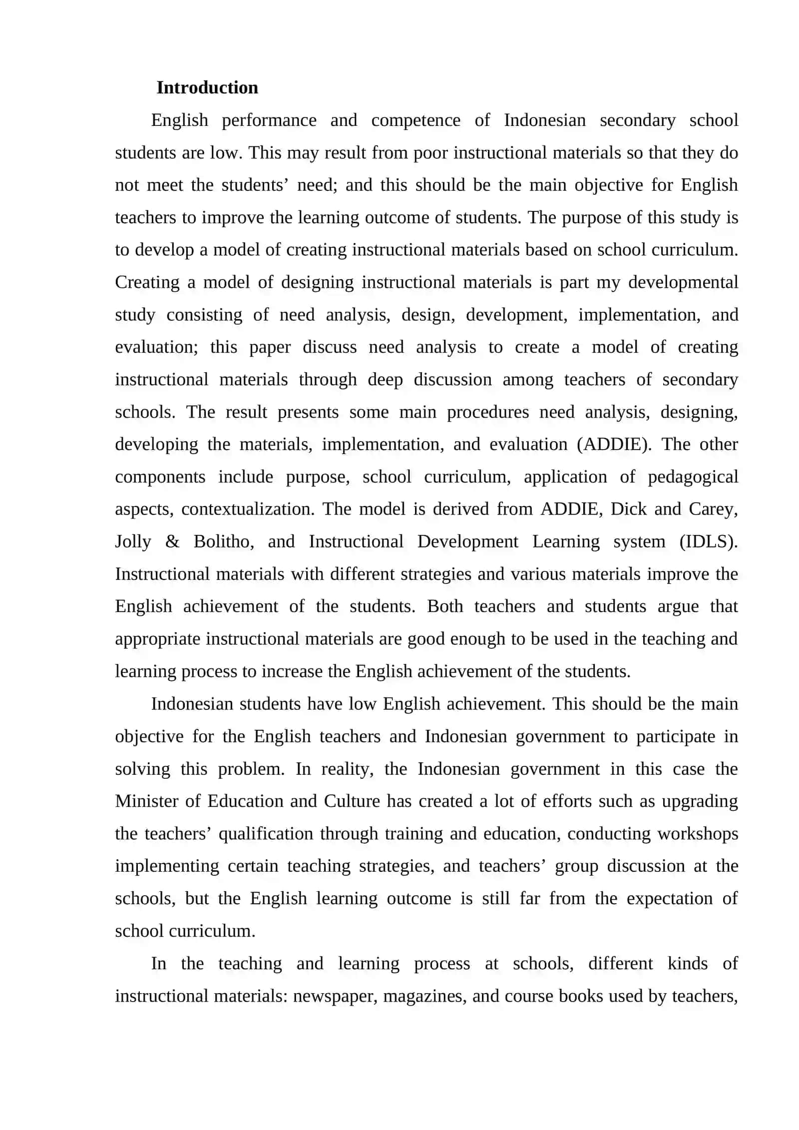 Creation of appropriate teaching materials 2